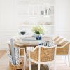 Weaver Dark 7 Piece Dining Sets With Alexa White Side Chairs (Photo 15 of 25)