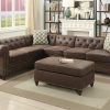 Celine Sectional Futon Sofas With Storage Camel Faux Leather (Photo 9 of 25)