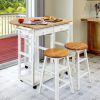 Alamo Transitional 4-Seating Double Drop Leaf Round Casual Dining Tables (Photo 19 of 26)