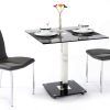 Square Black Glass Dining Tables (Photo 2 of 25)