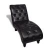 Black Leather Chaise Lounge Chairs (Photo 5 of 15)