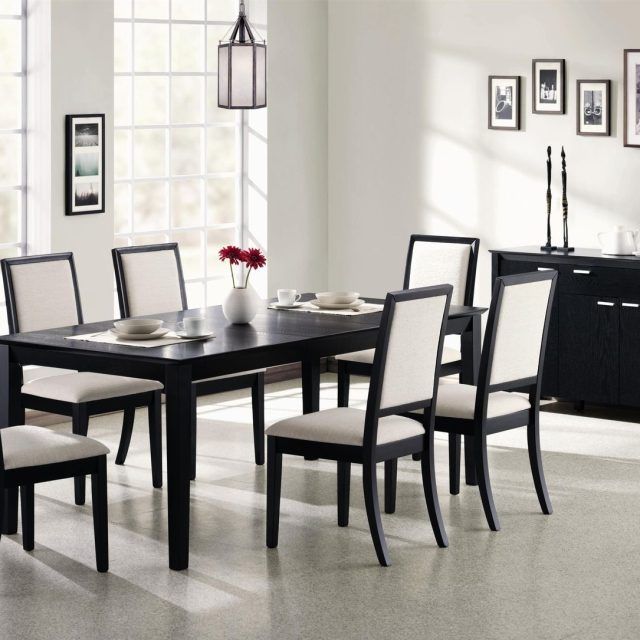 25 Photos Black Wood Dining Tables Sets