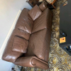 Bonded Leather All In One Sectional Sofas With Ottoman And 2 Pillows Brown (Photo 20 of 25)
