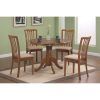 Caden 5 Piece Round Dining Sets With Upholstered Side Chairs (Photo 11 of 25)