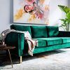 75" Green Velvet Sofas (Photo 8 of 15)