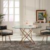 Modern Gold Dining Tables With Clear Glass (Photo 8 of 25)