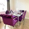 Dining Tables And Purple Chairs (Photo 2 of 25)
