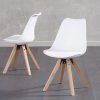White Leather Dining Chairs (Photo 25 of 25)