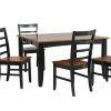Hanska Wooden 5 Piece Counter Height Dining Table Sets (Set Of 5) (Photo 7 of 25)