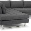 Camila Poly Blend Sectional Sofas Off-White (Photo 13 of 25)