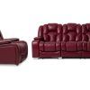 Panther Fire Leather Dual Power Reclining Sofas (Photo 2 of 15)
