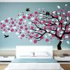 Red Cherry Blossom Wall Art (Photo 2 of 15)