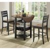 Transitional 3-Piece Drop Leaf Casual Dining Tables Set (Photo 5 of 25)