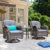 Rocking Chairs Wicker Patio Furniture Set (Photo 11 of 15)