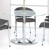 Polished Chrome Round Console Tables (Photo 15 of 15)