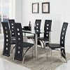 Round Black Glass Dining Tables And Chairs (Photo 17 of 25)