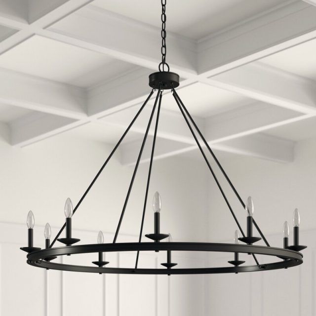 15 Best Collection of Brass Wagon Wheel Chandeliers