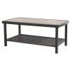 Outdoor 2-Tiers Storage Metal Coffee Tables (Photo 2 of 15)