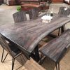 Walnut Finish Live Edge Wood Contemporary Dining Tables (Photo 1 of 25)