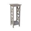 Weathered Gray Plant Stands (Photo 6 of 15)