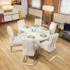 White Gloss Dining Tables 140Cm (Photo 21 of 25)