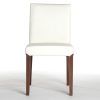 White Leather Dining Chairs (Photo 2 of 25)
