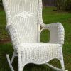 White Wicker Rocking Chairs (Photo 9 of 15)