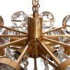 Brass And Glass Chandelier (Photo 10 of 15)