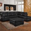 2Pc Connel Modern Chaise Sectional Sofas Black (Photo 10 of 25)