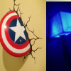 3D Wall Art Captain America Night Light (Photo 8 of 15)