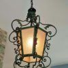 French Iron Lantern Chandeliers (Photo 2 of 15)