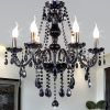 Black Glass Chandeliers (Photo 12 of 15)