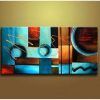 Blue And Brown Abstract Wall Art (Photo 6 of 15)