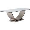Brushed Steel Dining Tables (Photo 15 of 25)