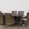 Caira Black 7 Piece Dining Sets With Upholstered Side Chairs (Photo 10 of 25)