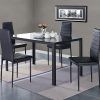 Black Glass Dining Tables And 4 Chairs (Photo 22 of 25)