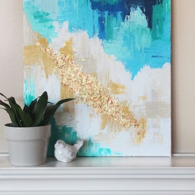 15 Best Collection of Diy Abstract Canvas Wall Art