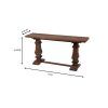 Walnut And Gold Rectangular Console Tables (Photo 15 of 15)