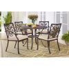 Jaxon 5 Piece Round Dining Sets With Upholstered Chairs (Photo 8 of 25)