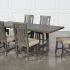 Jaxon Grey 7 Piece Rectangle Extension Dining Sets with Wood Chairs