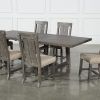 Jaxon Grey 7 Piece Rectangle Extension Dining Sets With Wood Chairs (Photo 1 of 25)