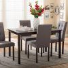 Laurent 7 Piece Rectangle Dining Sets With Wood Chairs (Photo 13 of 25)