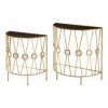 Glass And Gold Oval Console Tables (Photo 5 of 15)