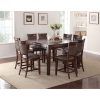 Transitional Antique Walnut Square Casual Dining Tables (Photo 10 of 25)