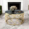 Faux Marble Console Tables (Photo 13 of 15)