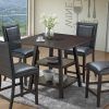 Bettencourt 3 Piece Counter Height Solid Wood Dining Sets (Photo 6 of 25)