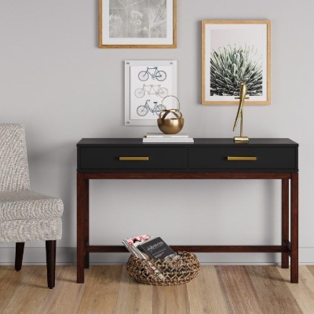 The 15 Best Collection of Square Matte Black Console Tables