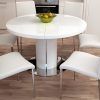 White Circle Dining Tables (Photo 16 of 25)