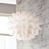 White Contemporary Chandelier (Photo 4 of 15)