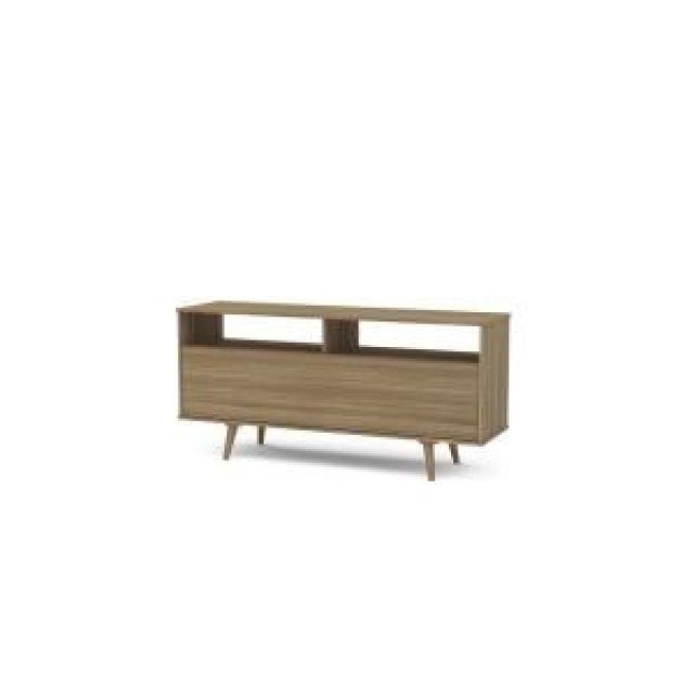 2024 Popular White Gloss and Maple Cream Console Tables
